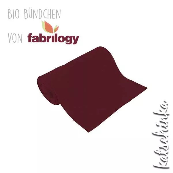 Bio Bündchenstoff beere – formstabiler Bio Bündchenstoff mit feiner Struktur